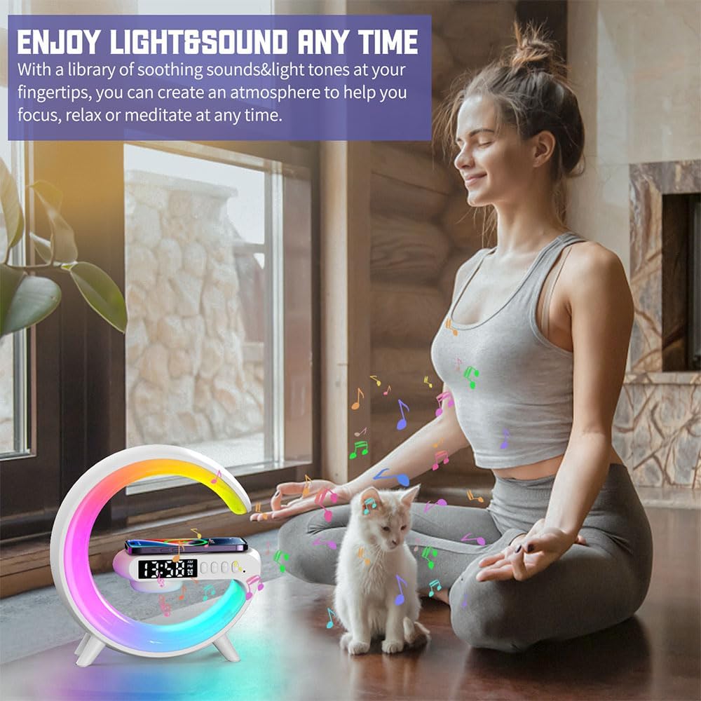 Digital Led Wireless Charger Speaker